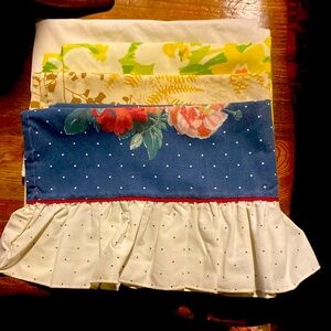 3/$15. Four assorted single pillowcases